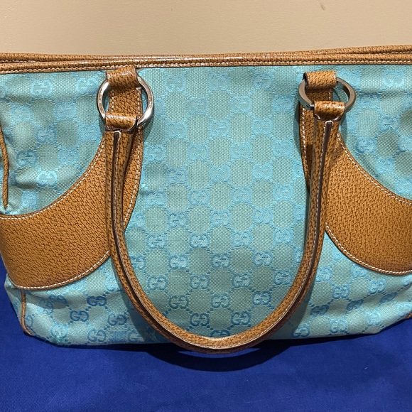 Gucci GG Tote in Blue - Picture 4 of 11